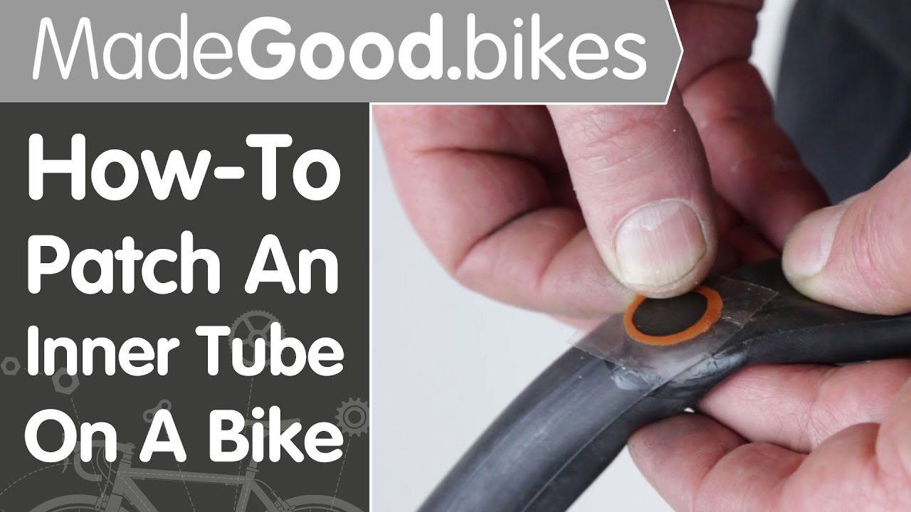 patching a bicycle tube
